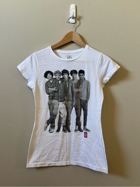 One direction 1D white short sleeve Y2K graphic t-shirt